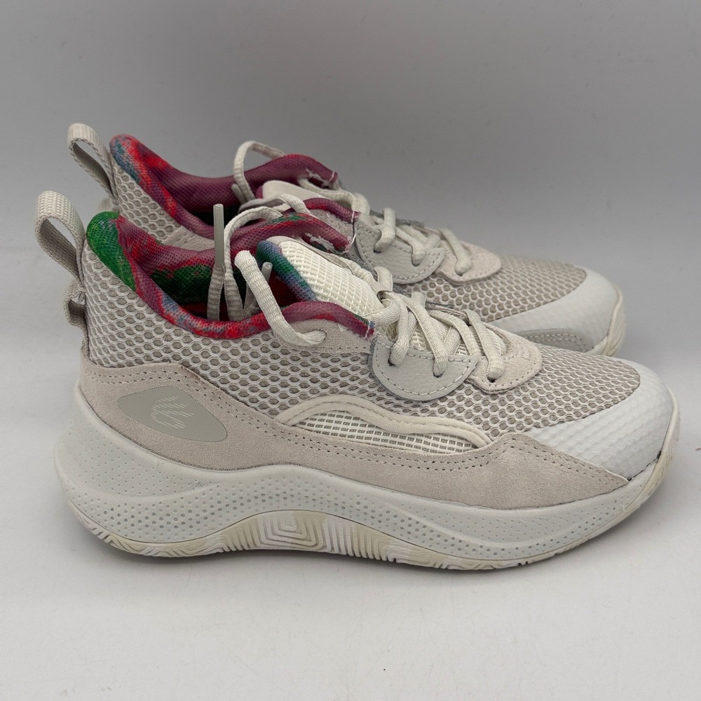 Under Armour Curry 3Z 24 SDE Basketball Shoes Kids Size 13K White 3028402-114